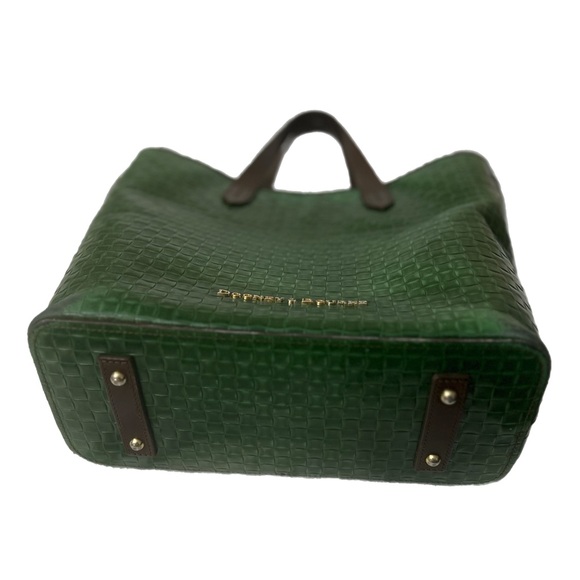 Dooney & Bourke Green and Brown Structured Tote - Picture 6 of 9